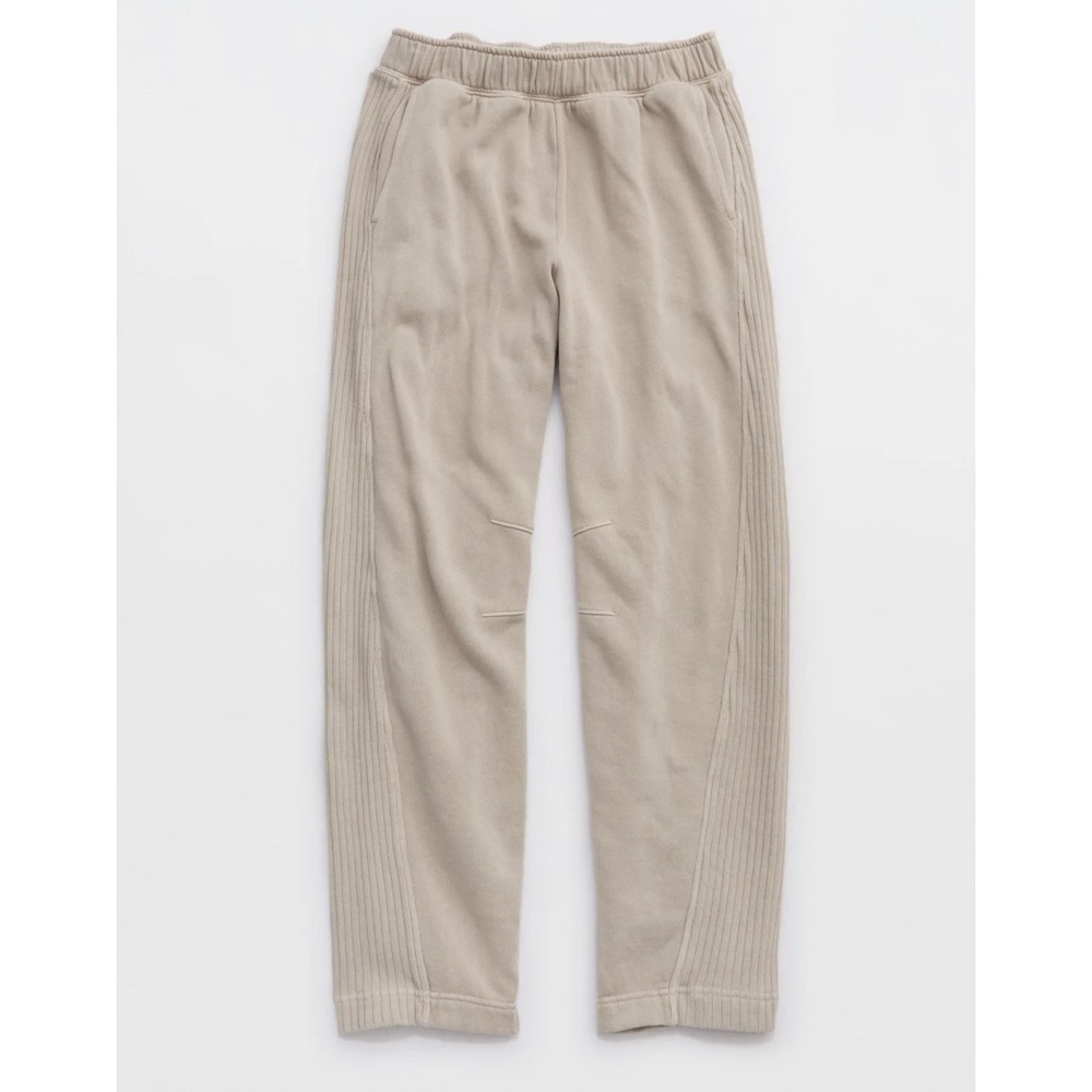 NWT Aerie Oh Snap! Barrel Sweatpant Sz XL Short Stone Harbor Cozy Lounge $55 - Picture 5 of 15